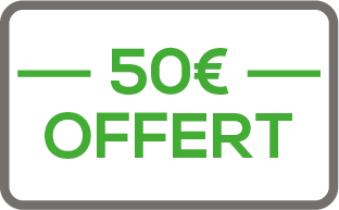 50€ OFFERT